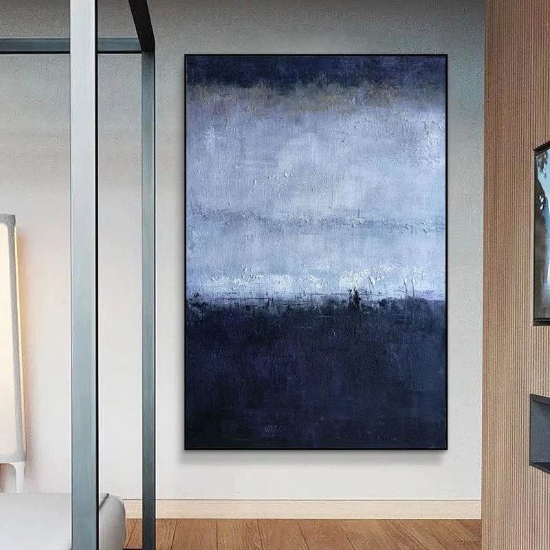 Oversized Deep Living Hallway Abstract Canvas Wall Art UUJG2 wall art